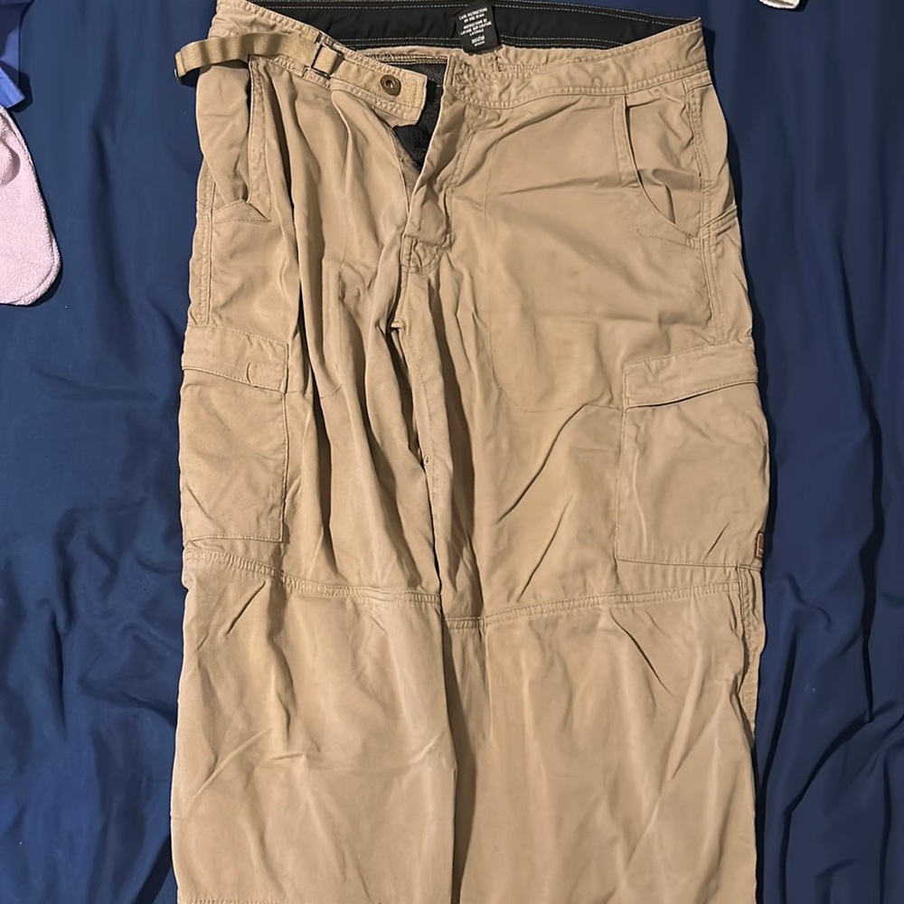 Prana large waist adjustable pants.